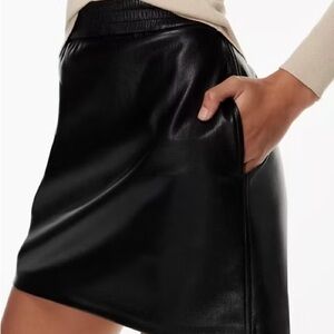 Babaton faux leather skirt